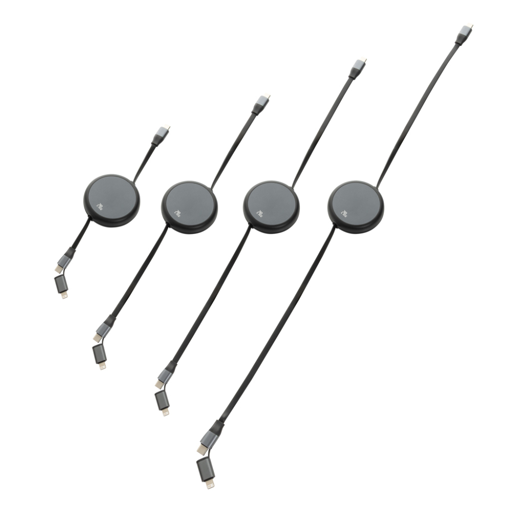 Terra RCS recycled aluminium retractable 240W 2-in-1 cable [3]