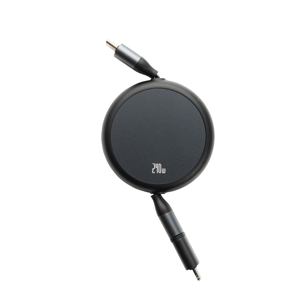 Terra RCS recycled aluminium retractable 240W 2-in-1 cable [5]