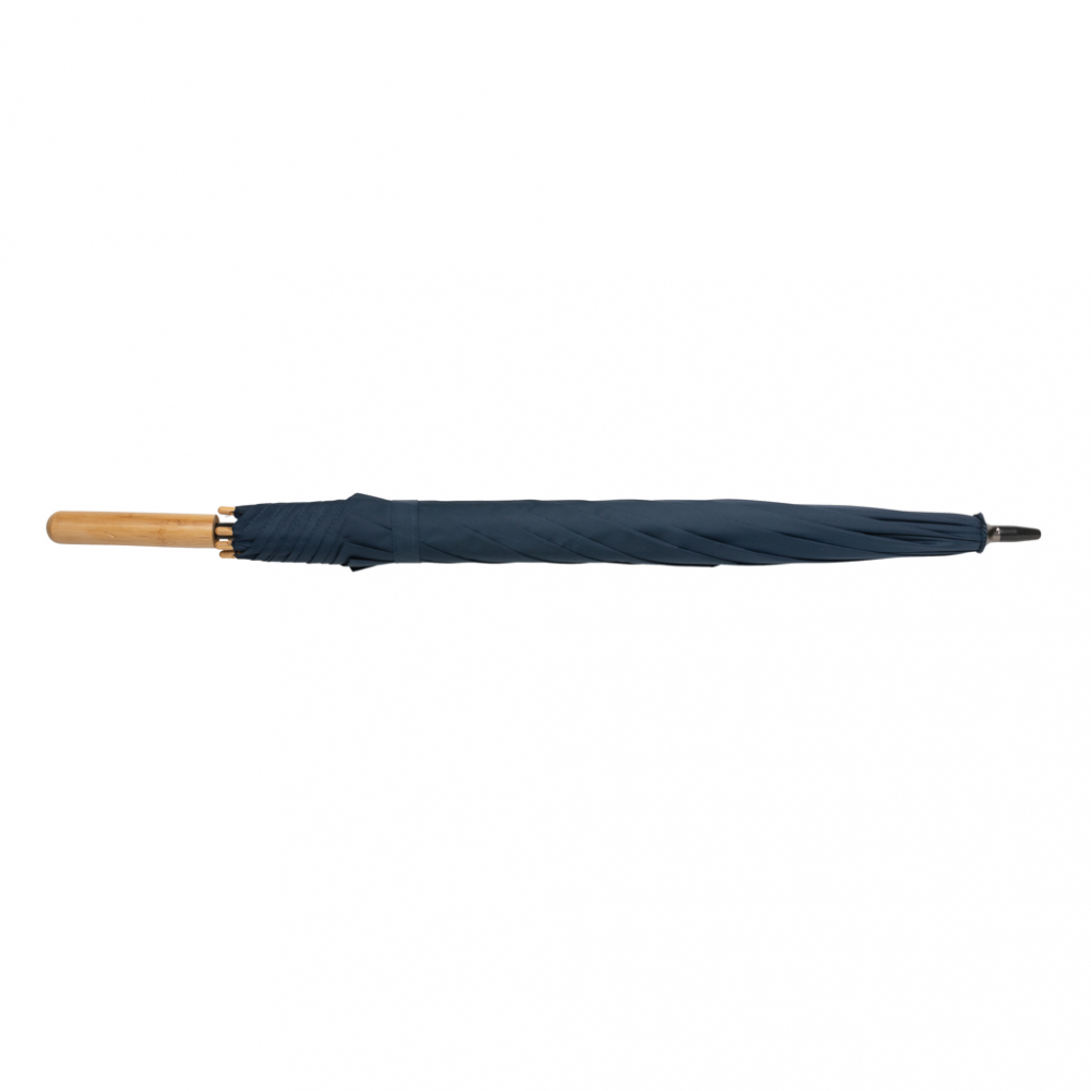 Umbrelă 23" Impact AWARE™, mâner elegant din bambus [4]