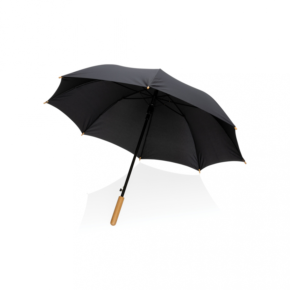 Umbrelă 23" Impact AWARE™, mâner elegant din bambus [2]