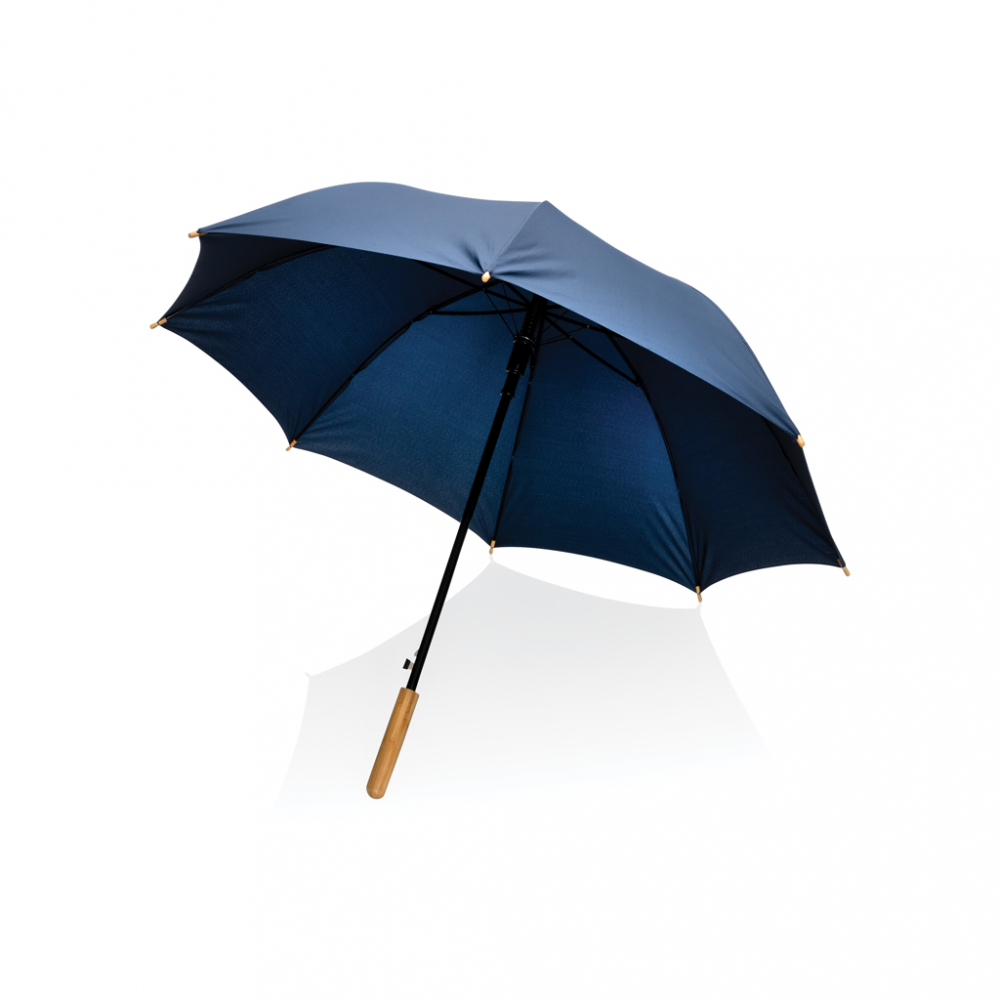 Umbrelă 23" Impact AWARE™, mâner elegant din bambus [2]