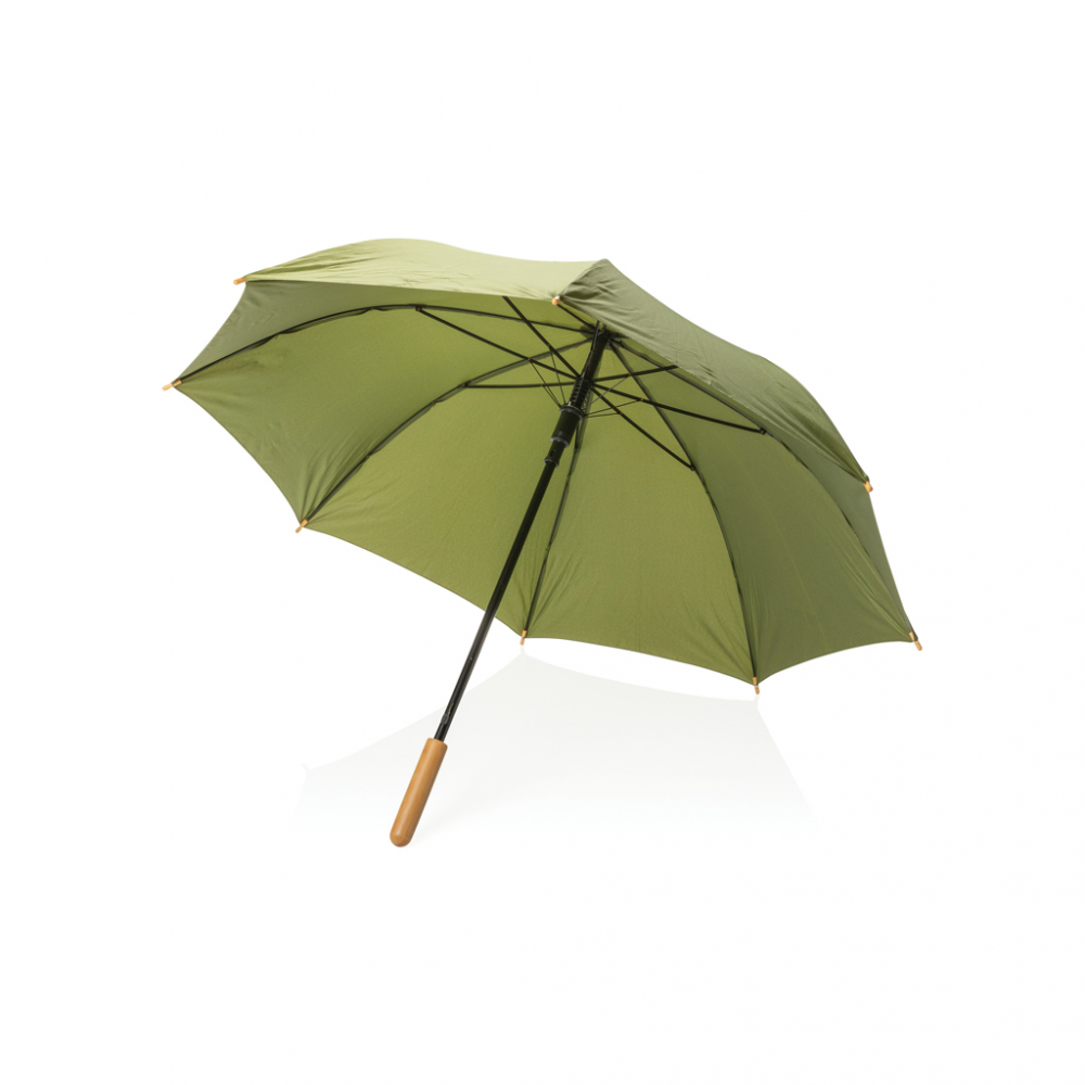 Umbrelă 23" Impact AWARE™, mâner elegant din bambus [2]