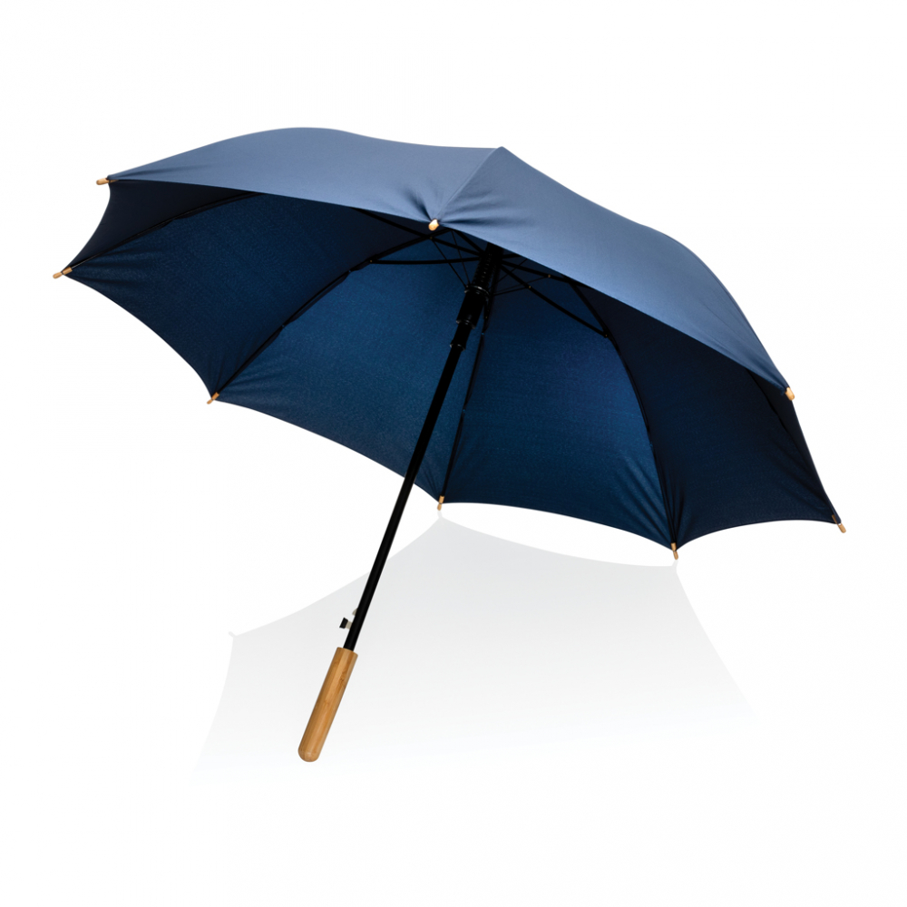 Umbrelă 23" Impact AWARE™, mâner elegant din bambus [5]