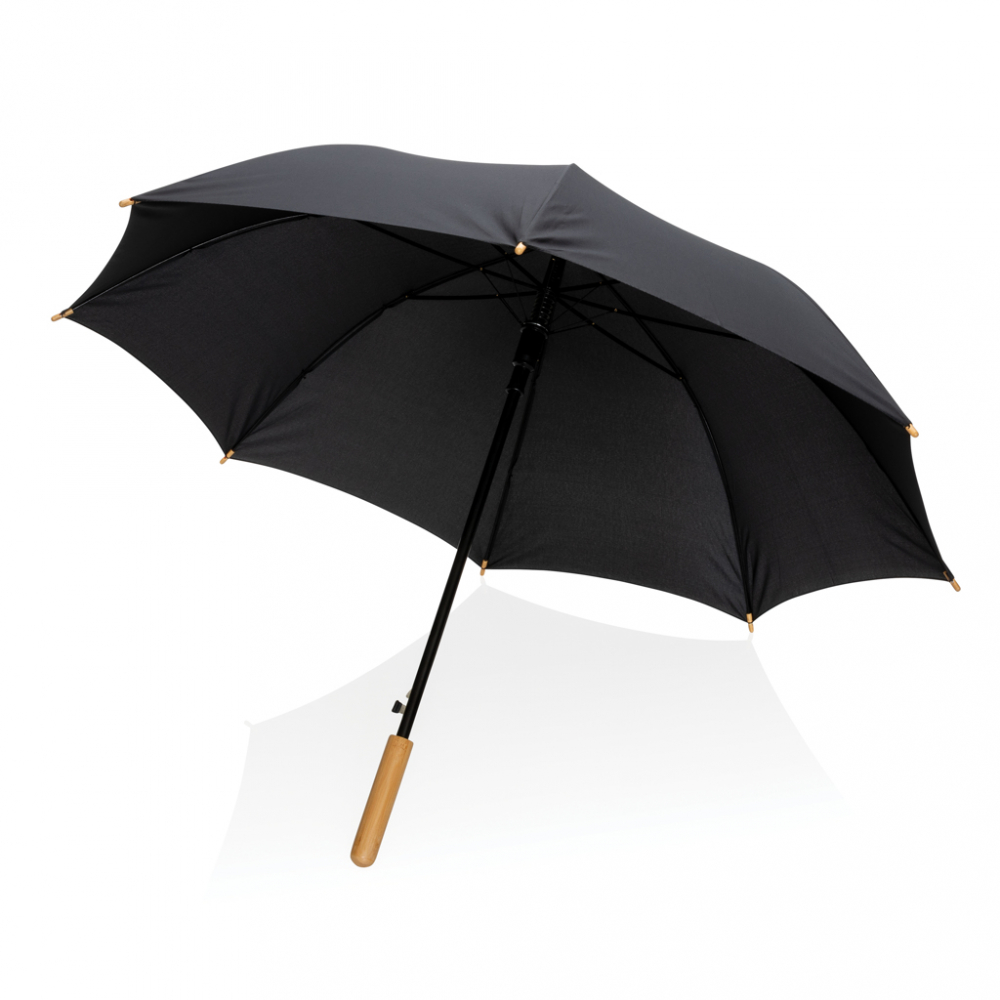 Umbrelă 23" Impact AWARE™, mâner elegant din bambus [5]