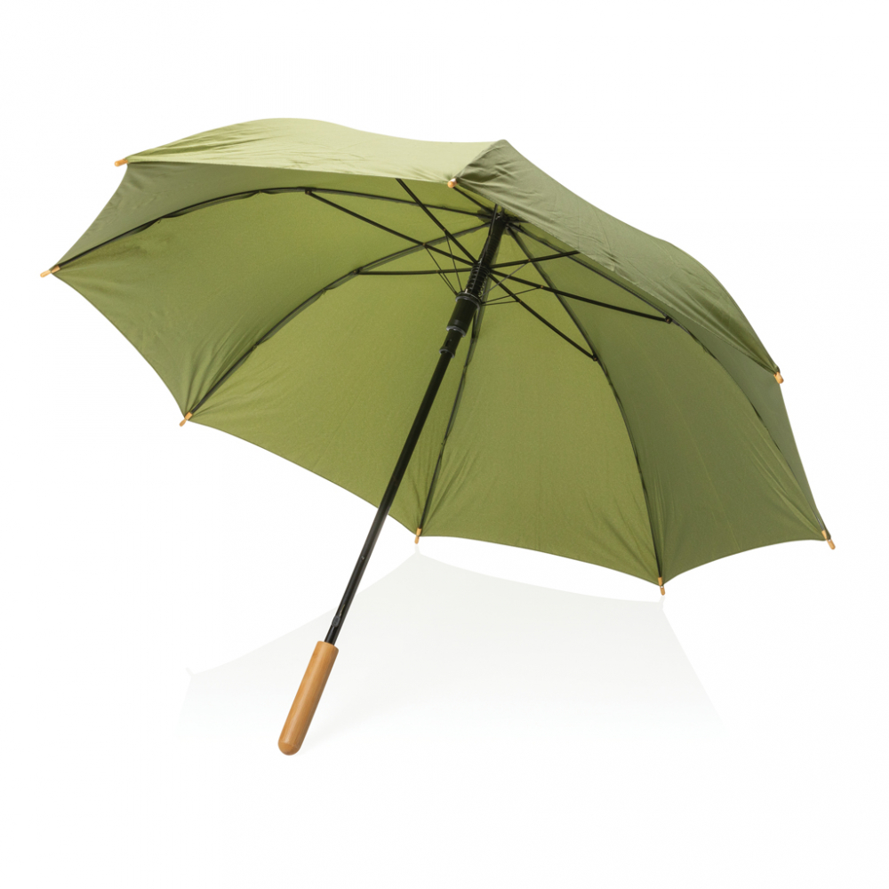 Umbrelă 23" Impact AWARE™, mâner elegant din bambus [5]