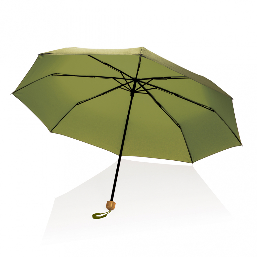 Umbrelă Impact 20.5", mâner din bambus [5]