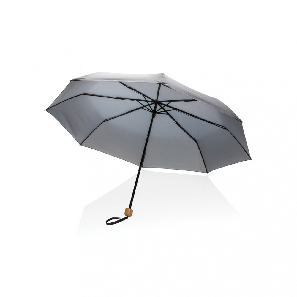 Umbrelă Impact 20.5", mâner din bambus [2]