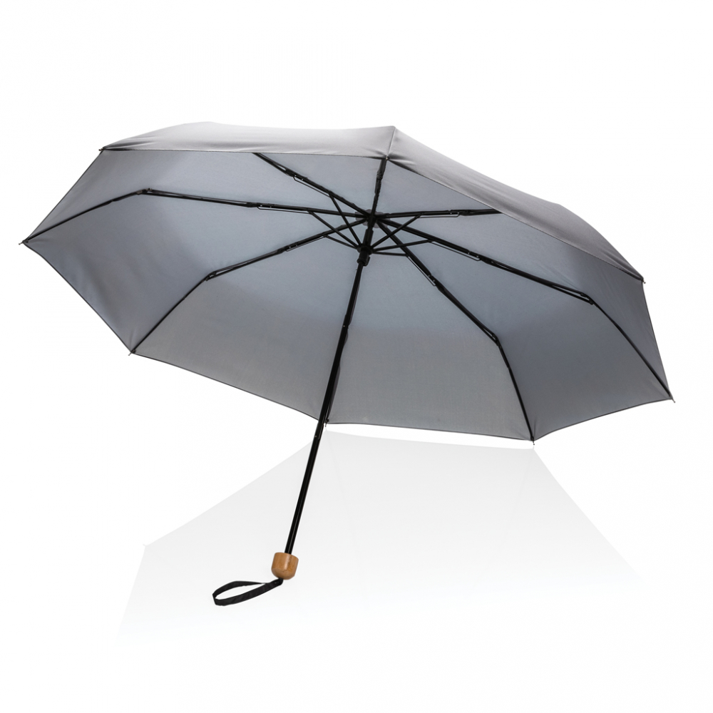 Umbrelă Impact 20.5", mâner din bambus [5]