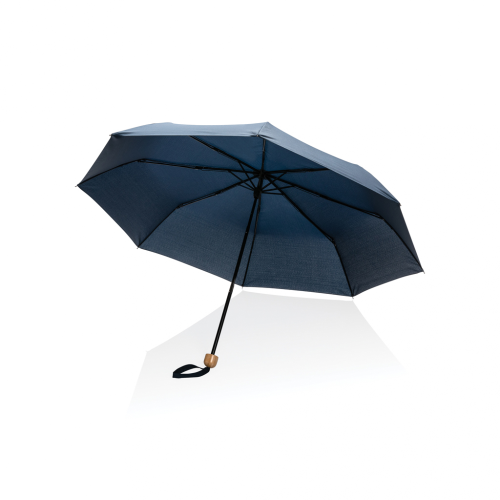 Umbrelă Impact 20.5", mâner din bambus [2]