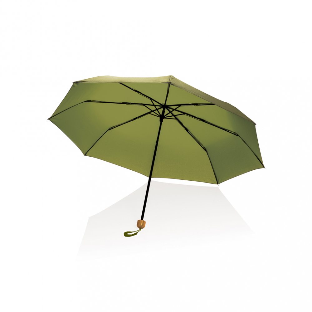 Umbrelă Impact 20.5", mâner din bambus [2]