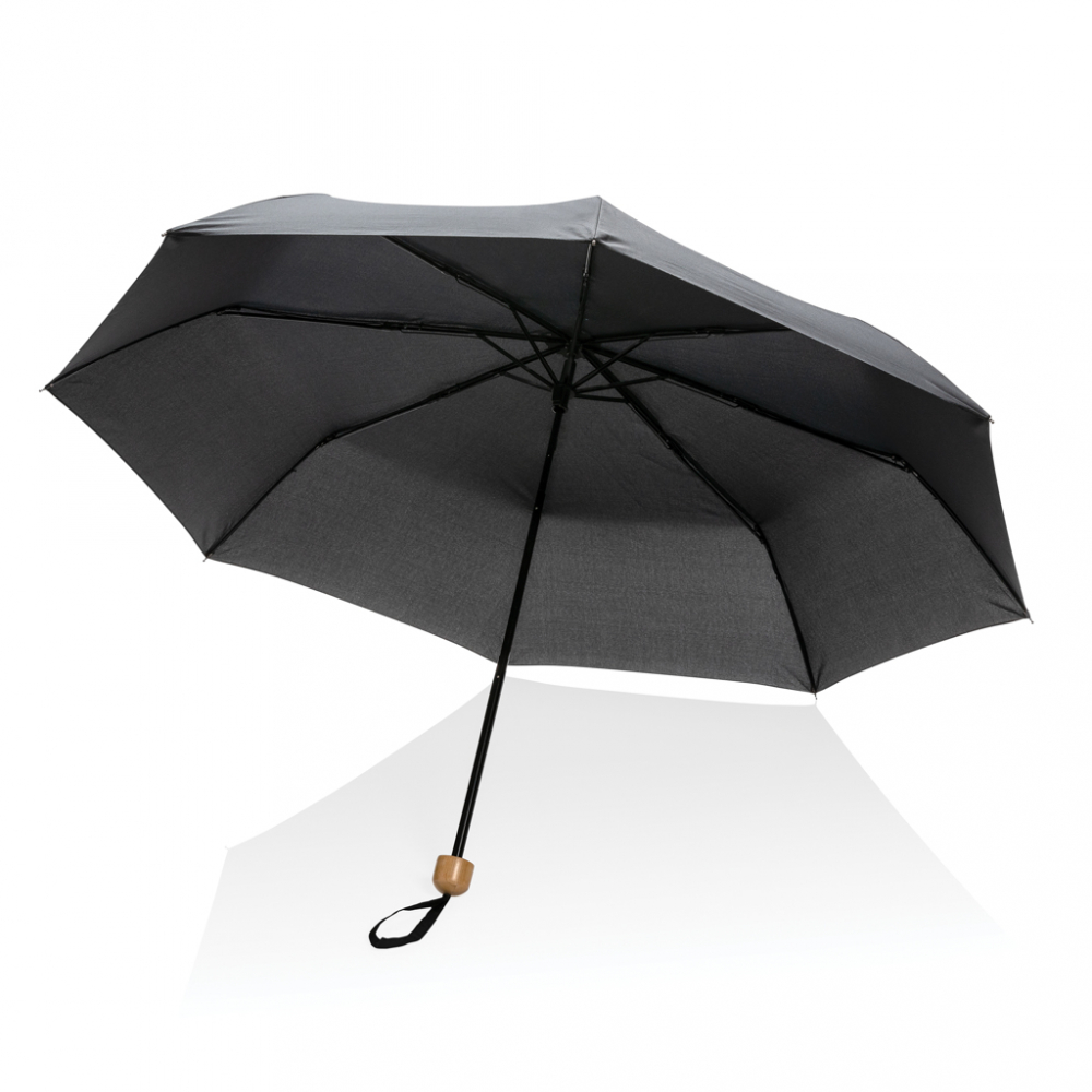 Umbrelă Impact 20.5", mâner din bambus [5]