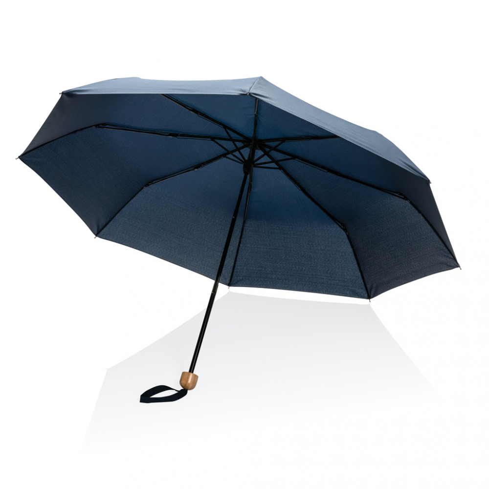Umbrelă Impact 20.5", mâner din bambus [5]