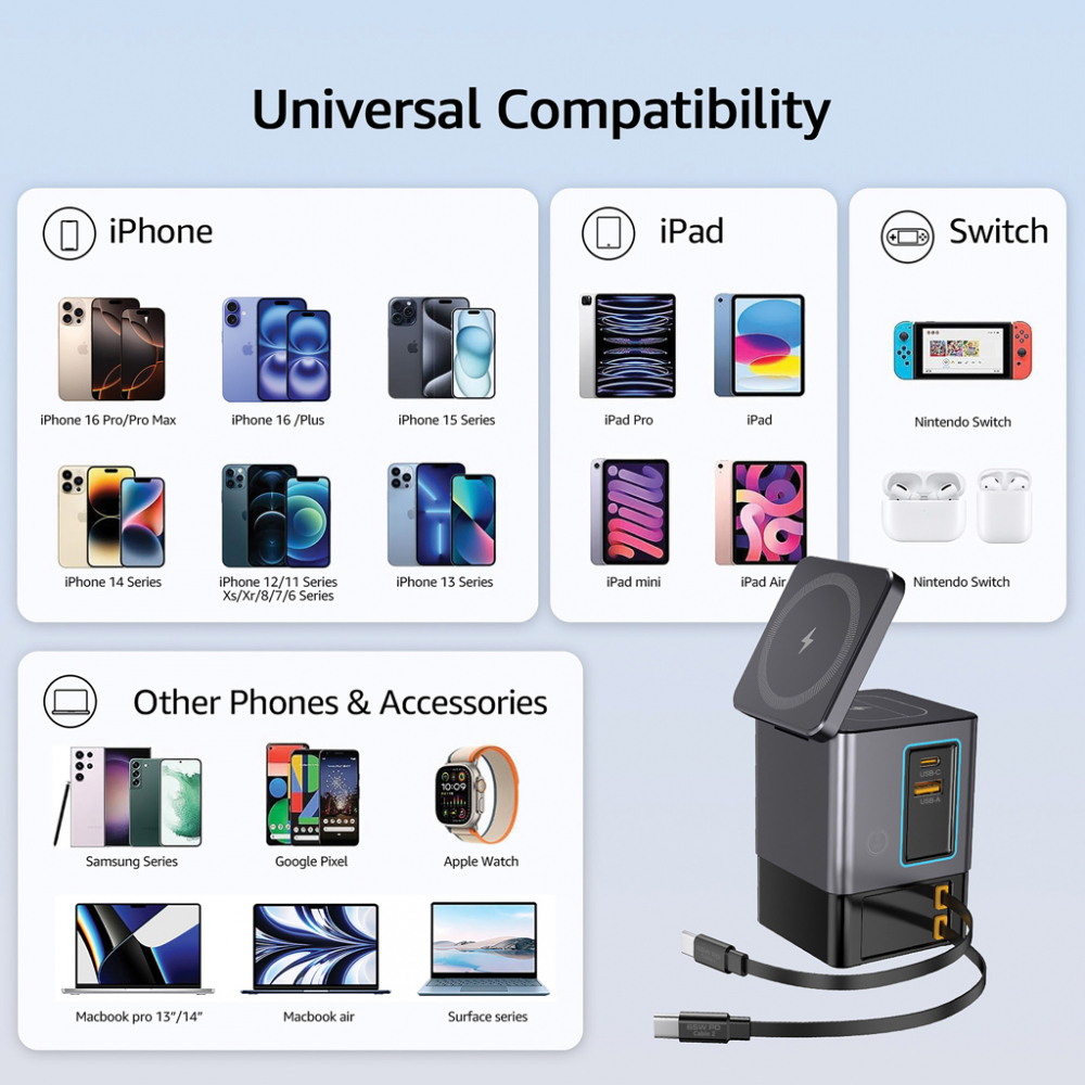 Stație de încărcare Sacramento 105W GaN [7]