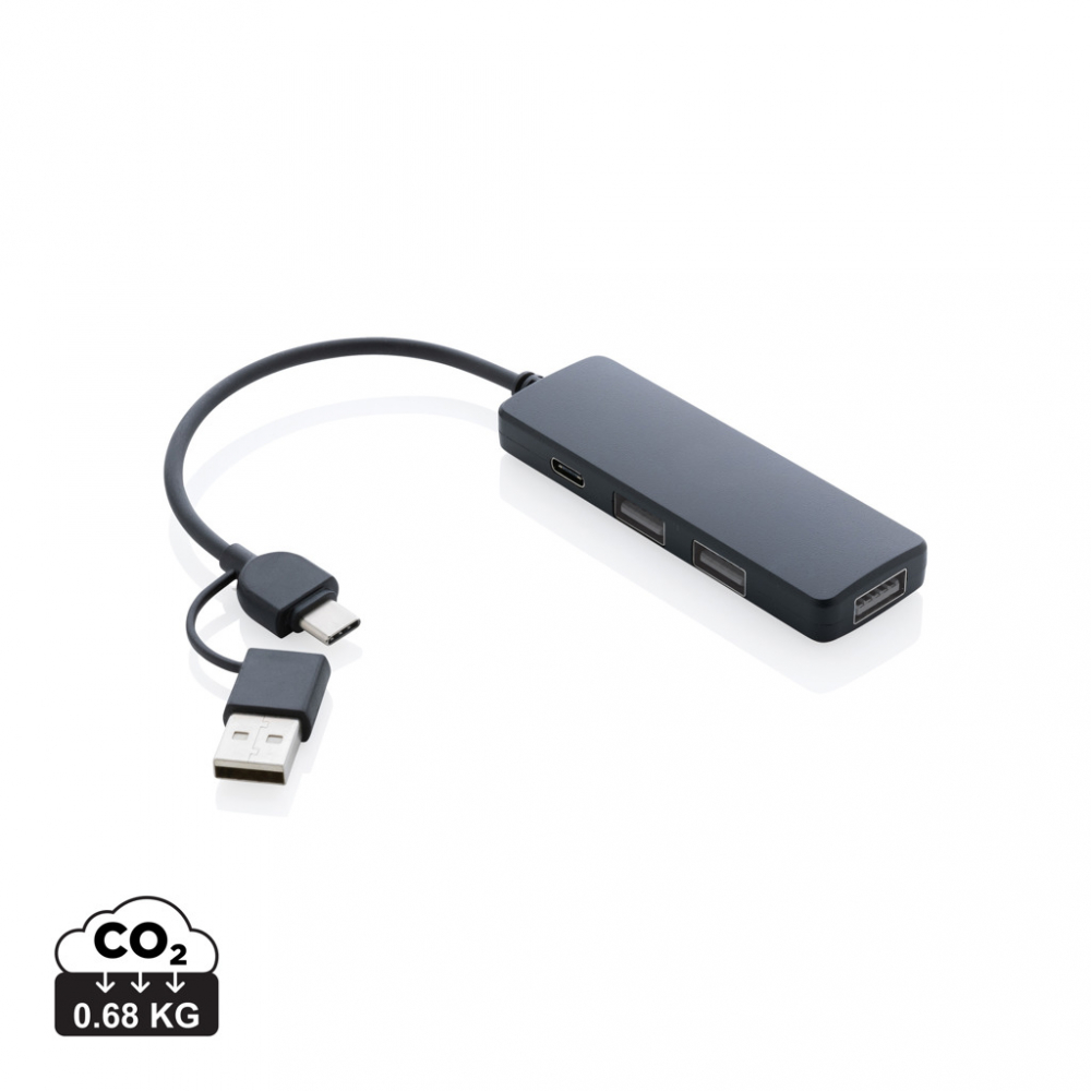 USB Hub cu 4 porturi și carcasă din plastic reciclat [1]