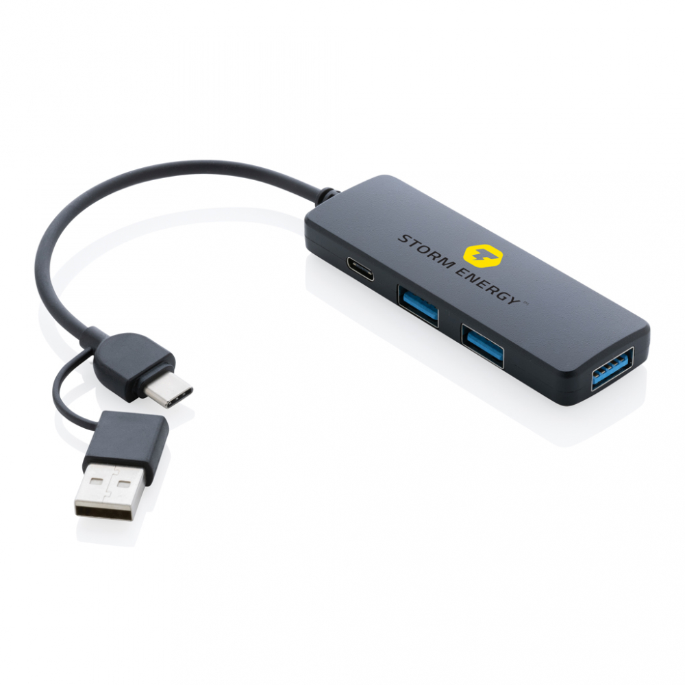 USB Hub cu 4 porturi și carcasă din plastic reciclat [5]