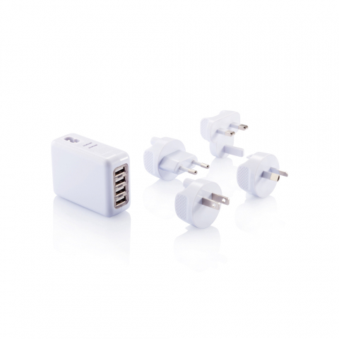 Adaptor de călătorie portabil cu 4 porturi USB [1]