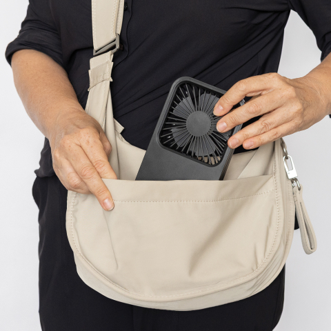 Aervina RCS recycled plastic re-chargeable desk fan [11]