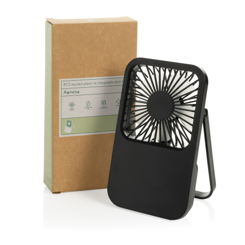 Aervina RCS recycled plastic re-chargeable desk fan [12]