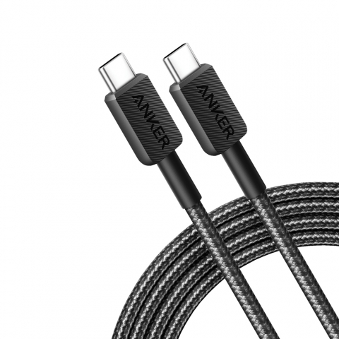 Cablu Anker 322 USB-C la USB-C, 1.8 m, 60W Adaptoare & cabluri - Cablu Anker 322 USB-C la USB-C, 1.8 m, 60W