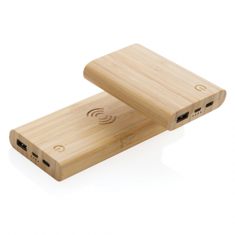 Bamboo 8.000 mAh 5W wireless powerbank [8]