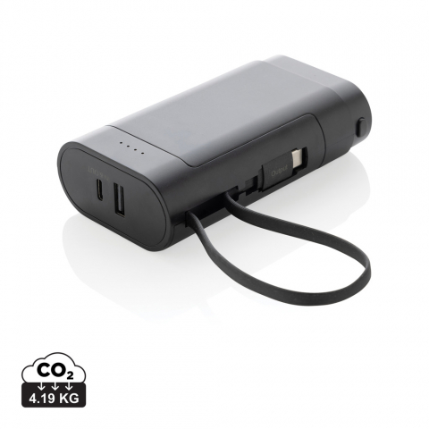Baterii externe (Powerbanks) - Baterie externă 10.000 mAh cu design reutilizabil și baterie detașabilă
