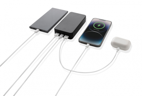 Baterie externă 20.000 mAh, cu 3 porturi de încărcare (USB-C & 2x USB-A) [5]