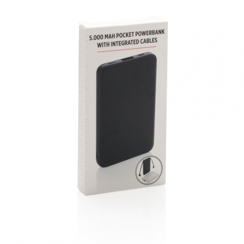 Baterie externă compactă 5.000 mAh cu cabluri 3-în-1 integrate [10]