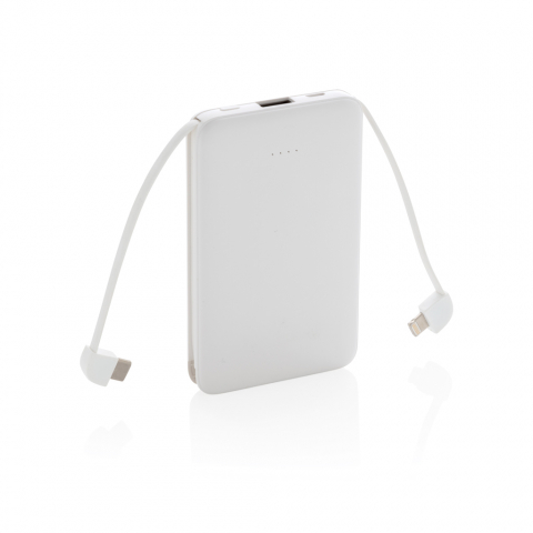 Baterie externă compactă 5.000 mAh cu cabluri 3-în-1 integrate [1]