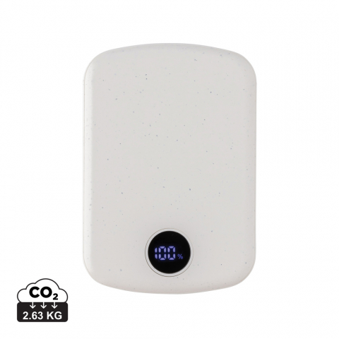 Baterii externe (Powerbanks) - Baterie externă compactă 5.000 mAh cu încărcare wireless magnetică 15W și ecran LED