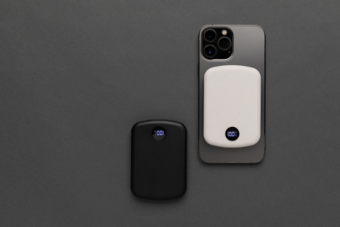 Baterie externă compactă 5.000 mAh cu încărcare wireless magnetică 15W și ecran LED [9]