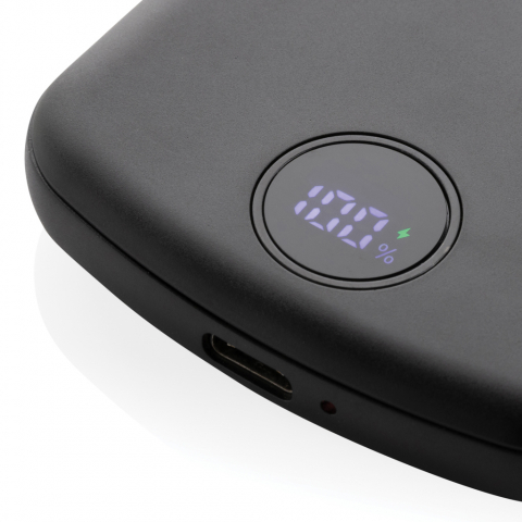 Baterie externă compactă 5.000 mAh cu încărcare wireless magnetică 15W și ecran LED [5]