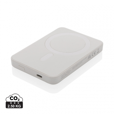 Baterii externe (Powerbanks) - Baterie externă compactă 5.000 mAh cu încărcare wireless magnetică 5W