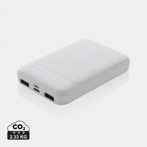 Baterii externe (Powerbanks) - Baterie externă compactă 5.000 mAh din materiale reciclate