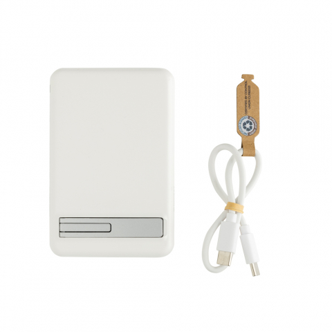Baterie externă magnetică 5.000 mAh cu încărcare wireless 5W, stand telefon [2]