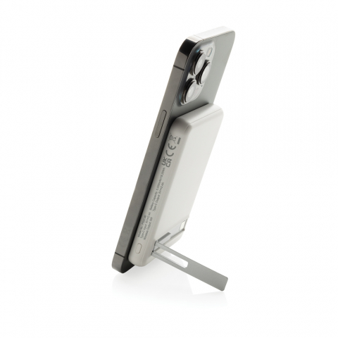 Baterie externă magnetică 5.000 mAh cu încărcare wireless 5W, stand telefon [7]