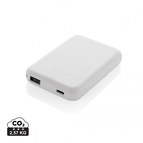 Baterii externe (Powerbanks) - Baterie externă magnetică wireless 5.000 mAh, compactă
