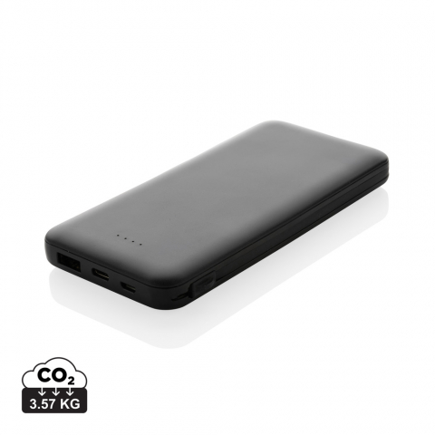 Baterii externe (Powerbanks) - Baterie externă plată 10.000 mAh cu cabluri integrate
