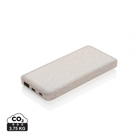 Baterii externe (Powerbanks) - Baterie externă ultra-subțire 10.000 mAh din fibră de grâu