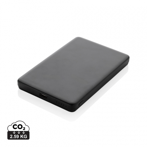 Baterii externe (Powerbanks) - Baterie externă ultra-subțire 5.000 mAh cu încărcare wireless magnetică 5W