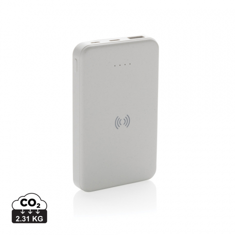 Baterii externe (Powerbanks) - Baterie externă wireless 5.000 mAh din materiale reciclate