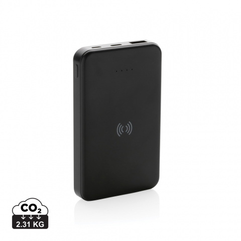 Baterii externe (Powerbanks) - Baterie externă wireless 5.000 mAh din materiale reciclate