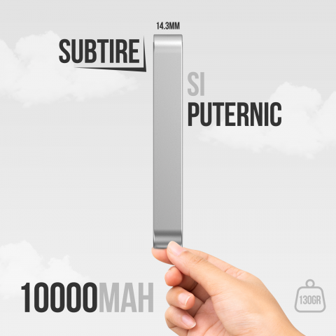 Baterie externa wireless magnetica Icharge 10000 mAh [2]