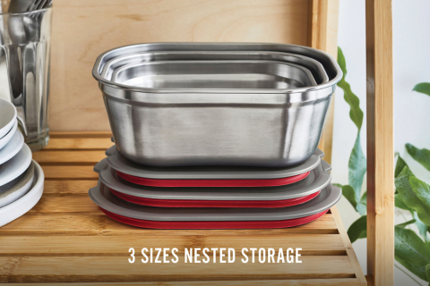 Set 3 caserole din oțel inoxidabil Black+Blum [17]