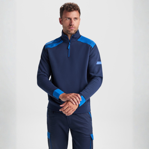 TEXTILE - Bluza cu fermoar la gat, Maverick