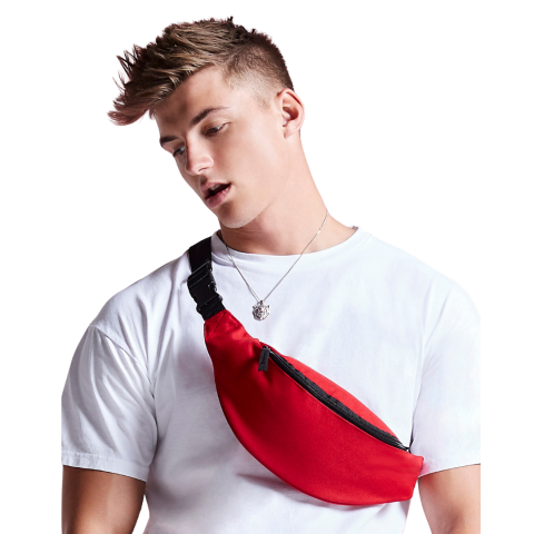 Borseta Party, Ronic, 2 buzunare, unisex, rosu [2]