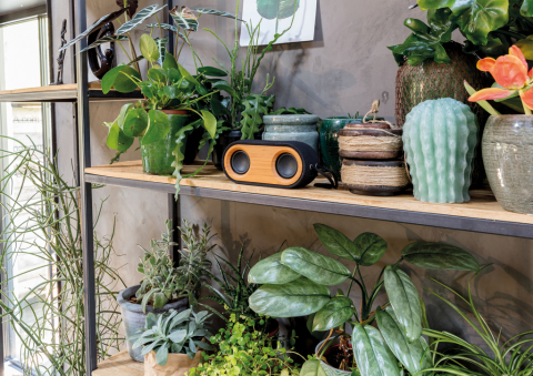 Boxă eco 10W din bambus și textile reciclate [10]