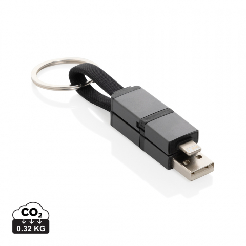 Cablu breloc Terra 4-în-1,încărcare rapidă – 60W Adaptoare & cabluri - Cablu breloc Terra 4-în-1,încărcare rapidă – 60W