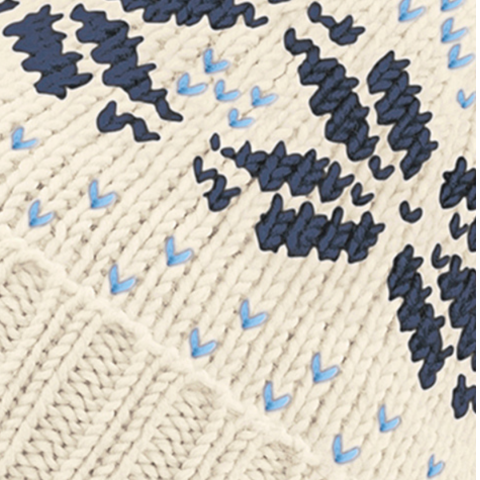 Caciula Fair Isle, Ronic, material acrilic, marime universala, unisex, visiniu [1]