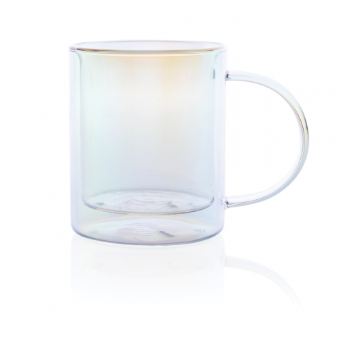 Cană cu perete dublu 330 ml, din sticlă borosilicată [3]