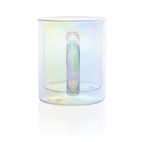 Cană cu perete dublu 330 ml, din sticlă borosilicată [5]